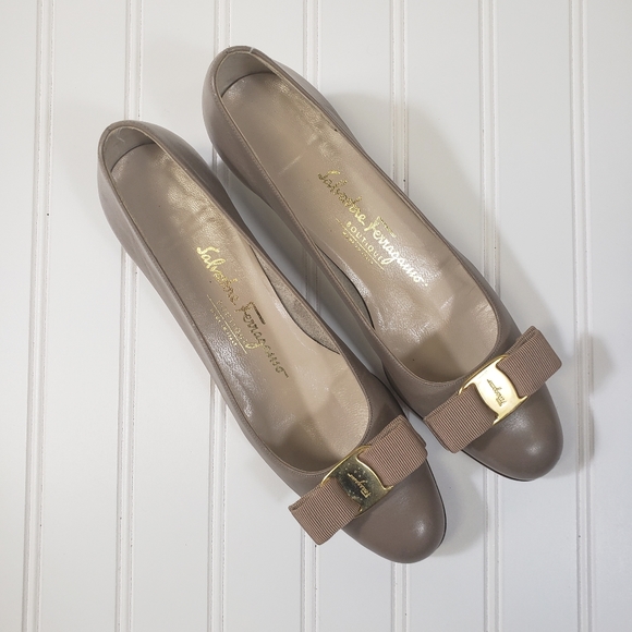 Salvatore Ferragamo Shoes - Salvator Farragamo Taupe Shoe